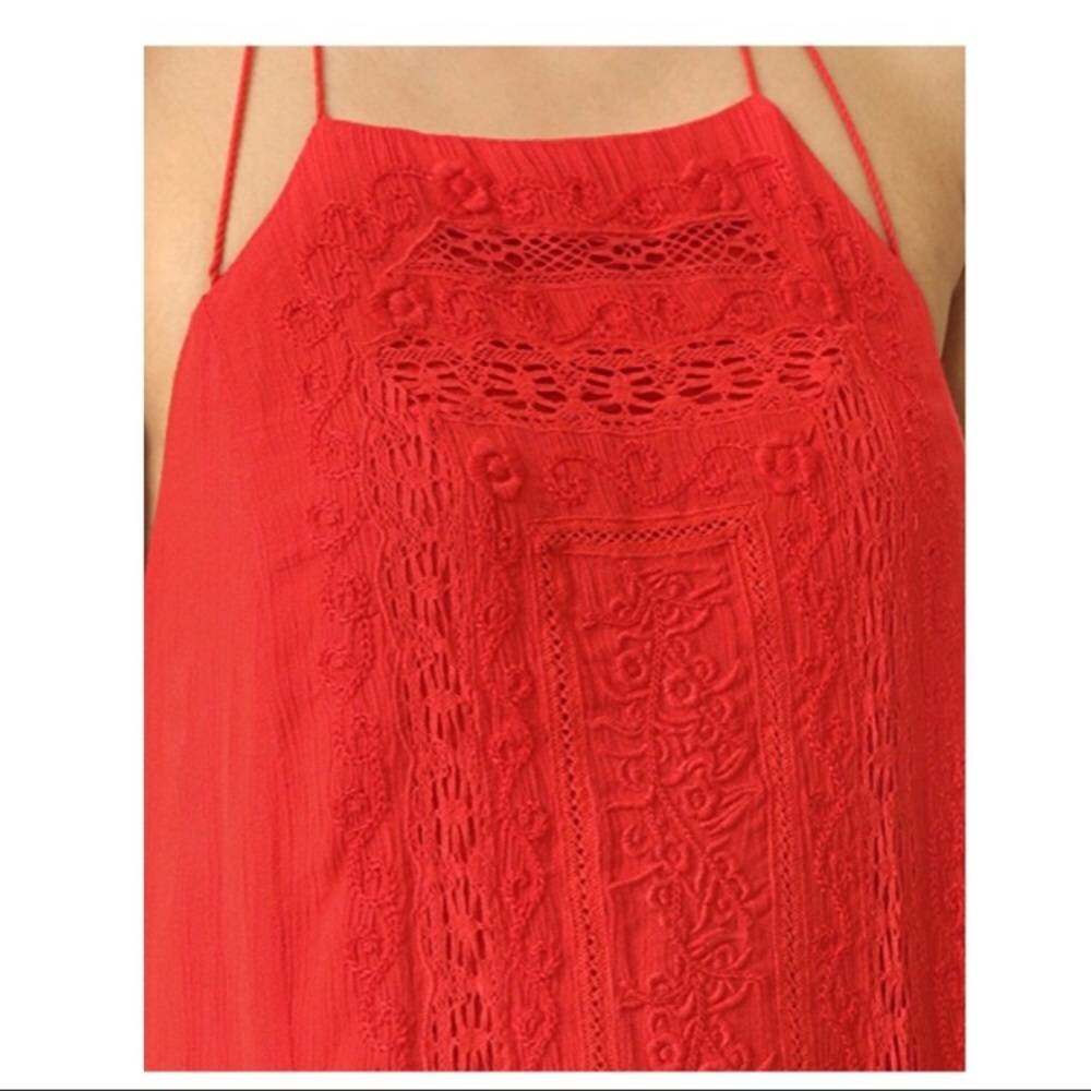 ALICE +OLIVIA EMBROIDERED MINI DRESS - Picture 2 of 7